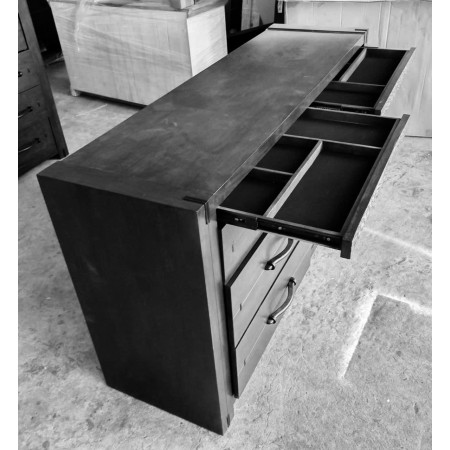 TORR-DR6 : Tủ 6 Ngăn Kéo + 2 Ẩn Trang Sức- 1m5